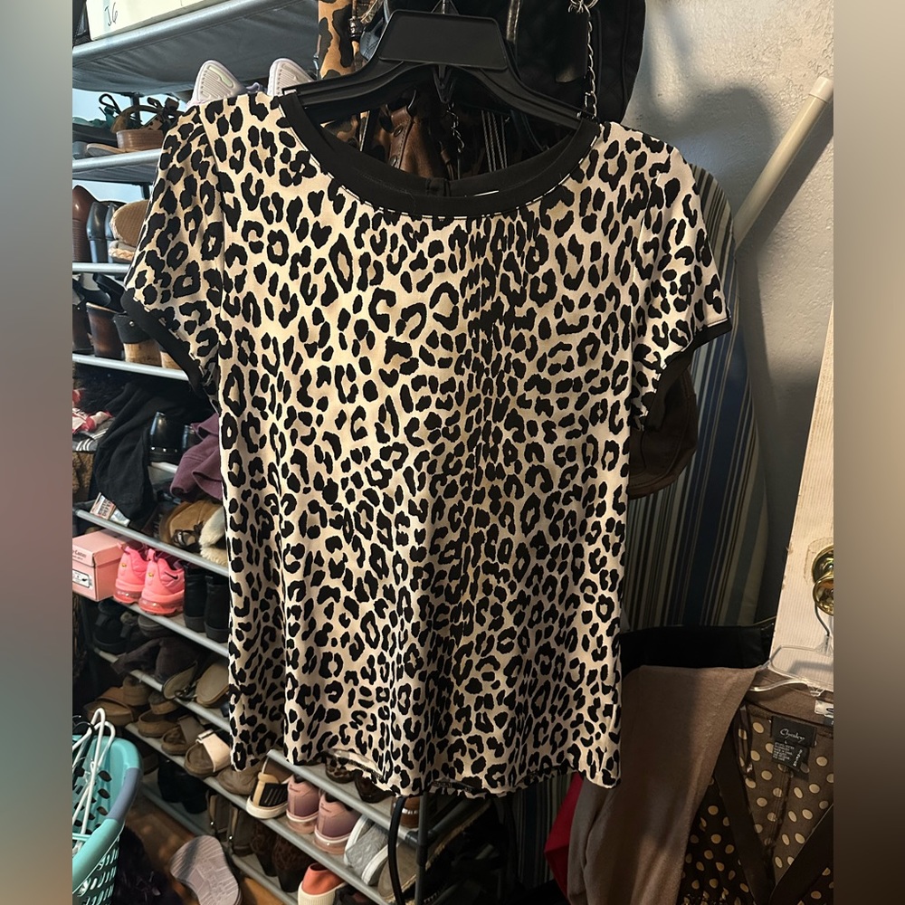 Animal print blouse